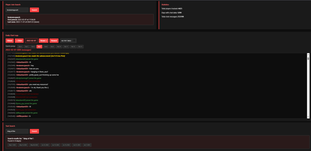 The Server Historian Tool