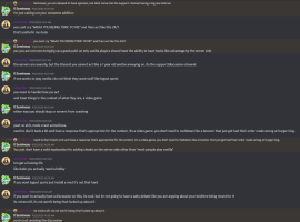 Arguing that all players should just use hacked clients instead of adding features to the server.