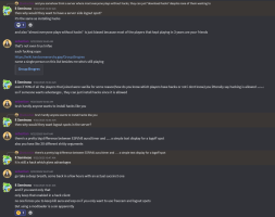 Continuing his tantrum with baseless claims about the player base.